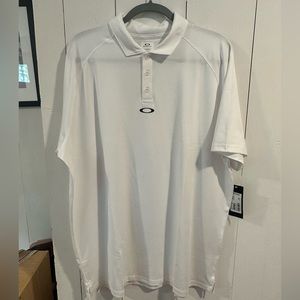 Price drop!! NWT Oakley Hydrolux Moisture Wicking Polo, White Size XXL